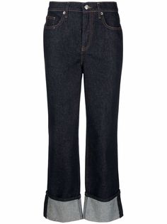 12 STOREEZ прямые джинсы с манжетами