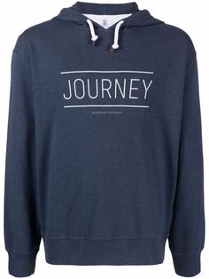 Brunello Cucinelli худи с принтом Journey