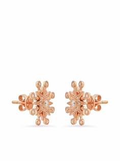Colette серьги-гвоздики Starburst из розового золота с бриллиантами