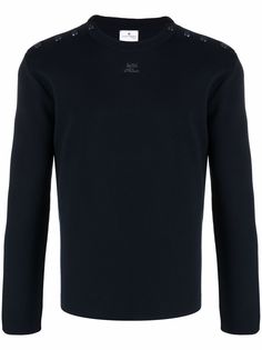 Courrèges джемпер с кнопками на плече