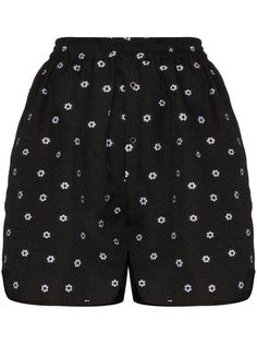 Cecilie Bahnsen шорты Nivi с цветочной вышивкой