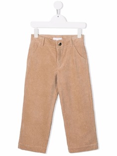 Chloé Kids вельветовые брюки прямого кроя