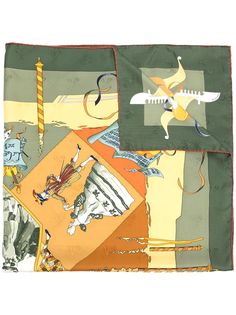 Hermès шелковый платок Le Carnival de Venise pre-owned Hermes