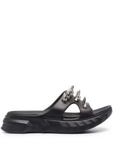 Givenchy массивные шлепанцы с заклепками