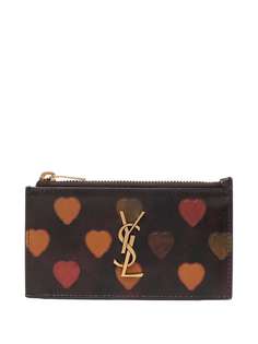 Saint Laurent картхолдер с принтом