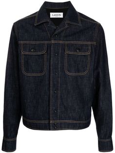 LANVIN джинсовая куртка-рубашка