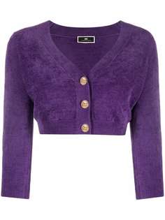 Elisabetta Franchi укороченный кардиган с V-образным вырезом