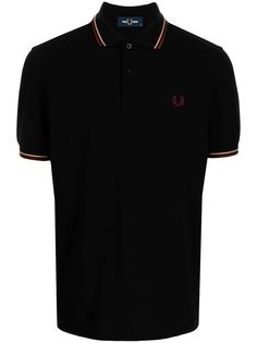 FRED PERRY рубашка поло с вышитым логотипом