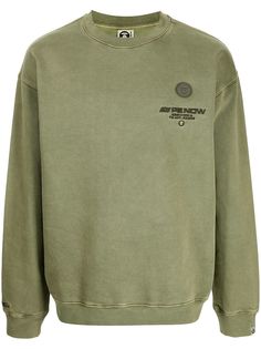 AAPE BY *A BATHING APE® толстовка с нашивкой-логотипом