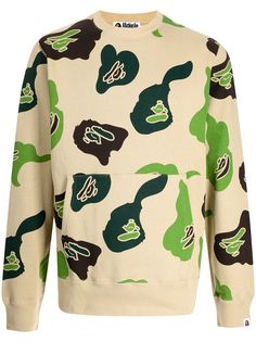A BATHING APE® толстовка с абстрактным принтом Bape