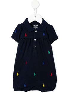 Ralph Lauren Kids ромпер с вышивкой Polo Pony