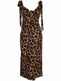 Parlor платье-трапеция асимметричного кроя с леопардовым принтом