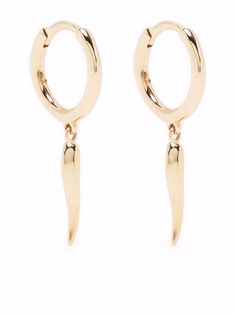 Pamela Love 14kt yellow gold Italian Horn huggie earrings