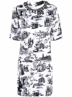 Philipp Plein декорированное платье-футболка