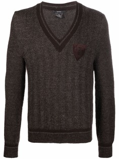 Gucci Pre-Owned шерстяной джемпер 2000-х годов с V-образным вырезом