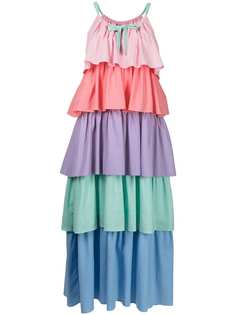Olivia Rubin многослойное платье в стиле колор-блок