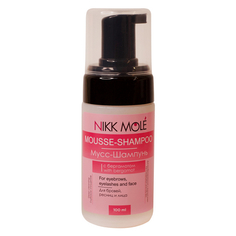 Nikk Mole, Мусс-шампунь для бровей и ресниц, с бергамотом, 100 мл