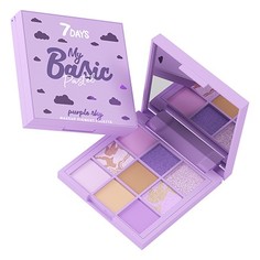 7 Days, Палетка пигментов My Basic Pastel, тон 101, Purple Sky