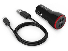 Зарядное устройство Anker PowerDrive 2xUSB 24W Black B2310H11