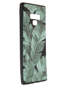 Чехол Vixion для Samsung N960F Galaxy Note 9 Silicone Тропические листья-Black GS-00011305