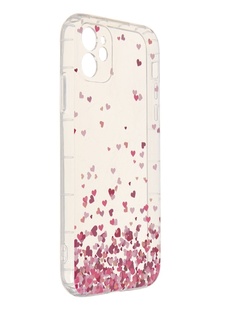 Чехол Vixion для APPLE iPhone 11 Silicone Pink сердца GS-00015460