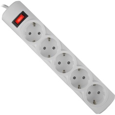 Сетевой фильтр Defender ES 1.8 5 Sockets 1.8m White 99481
