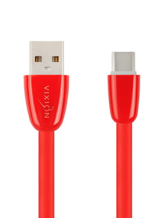 Аксессуар Vixion K12c USB - USB Type-C 1m Red