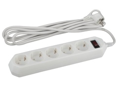 Сетевой фильтр Эра 5 Sockets 3m White USF-5es-3m-W / Б0019033 ERA