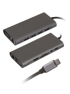 Хаб USB Palmexx 11в1 USB-C - HDMI+VGA+4xUSB 3.0+USB-C+CR+AUX+LAN PX/HUB-008