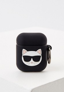 Чехол для наушников Karl Lagerfeld Airpods, Choupette Silicone case with ring Black