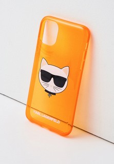 Чехол для iPhone Karl Lagerfeld 11, TPU FLUO Choupette