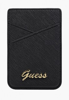 Кредитница Guess Магн. бумажник Wallet Cardslot Magsafe Saffiano Script logo Black