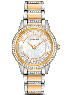 Японские наручные женские часы Bulova 98L245. Коллекция Crystal Ladies