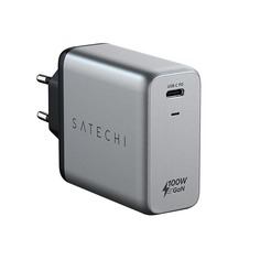 Зарядное устройство Satechi Compact Charger GaN Power (USB Type-C PD), серый космос