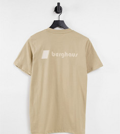 Бежевая футболка с логотипом спереди и сзади Berghaus Heritage – эксклюзивно для ASOS-Светло-бежевый цвет