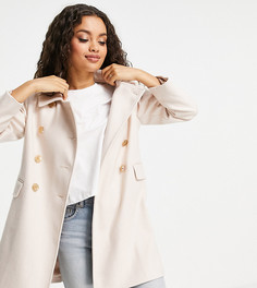 Розовое пальто Miss Selfridge Petite-Розовый цвет