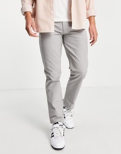 Светло-серые брюки чиносы узкого кроя Topman-Серый