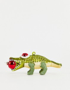Елочная игрушка в виде аллигатора Sass & Belle-Разноцветный