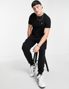 Черная футболка из органического хлопка с логотипом Lyle & Scott-Черный цвет
