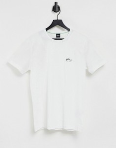 Белая футболка с изогнутым логотипом BOSS Athleisure-Белый