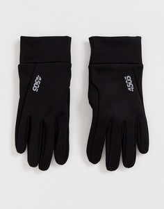 Черные спортивные перчатки для сенсорных экранов ASOS 4505-Черный цвет