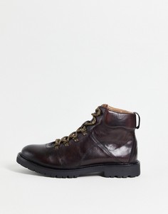 Коричневые кожаные походные ботинки H by Hudson Gamma-Коричневый цвет