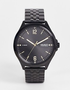 Черные наручные часы с браслетом HUGO 1530218-Черный цвет