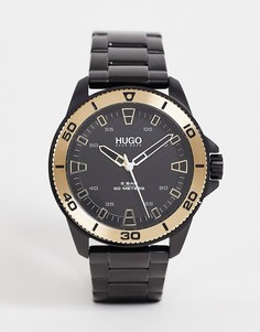 Черные наручные часы с браслетом HUGO 1530225-Черный цвет