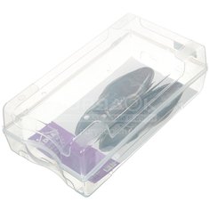 Коробка для хранения обуви, 38х20.5х13 см, с крышкой, прозрачная, Idea, М 2869
