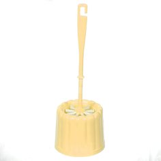Ершик для унитаза Мультипласт МТ097 Фигурный бежевый