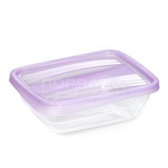 Контейнер пищевой пластик, 0.5 л, прямоугольный, Violet, Fresco Лаванда, 70050136