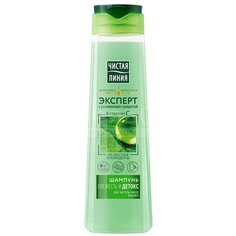 Шампунь Чистая линия, Свежесть и детокс, для всех типов волос, 400 мл