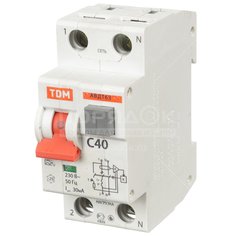Автоматический выключатель дифференциального тока TDM Electric SQ0202-0006 АВДТ 63 C40, 30 мА