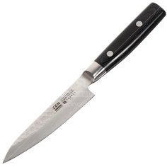 Нож кухонный Yaxell, универсальный, дамасская сталь, 12 см, рукоятка композит, YA35502